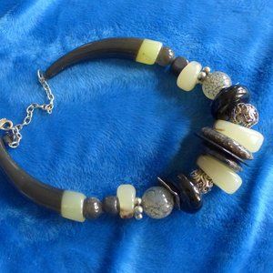 Chico's black and Silver Necklace